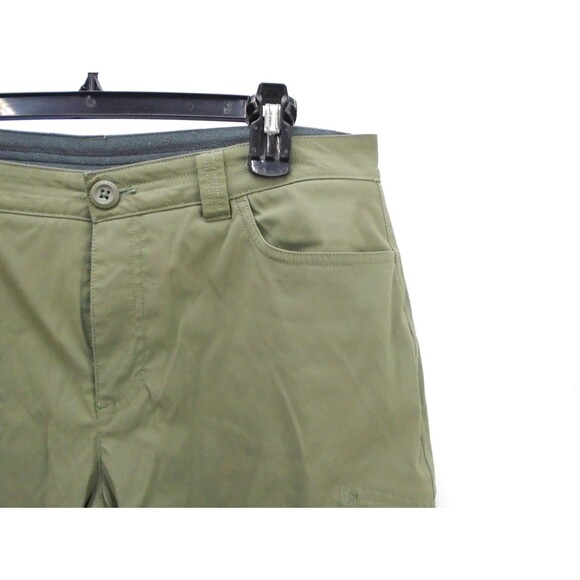 Eddie Bauer Pants Rainier Women Size 12 (34x32) Green Fleece Lined Jogger - Picture 7 of 11